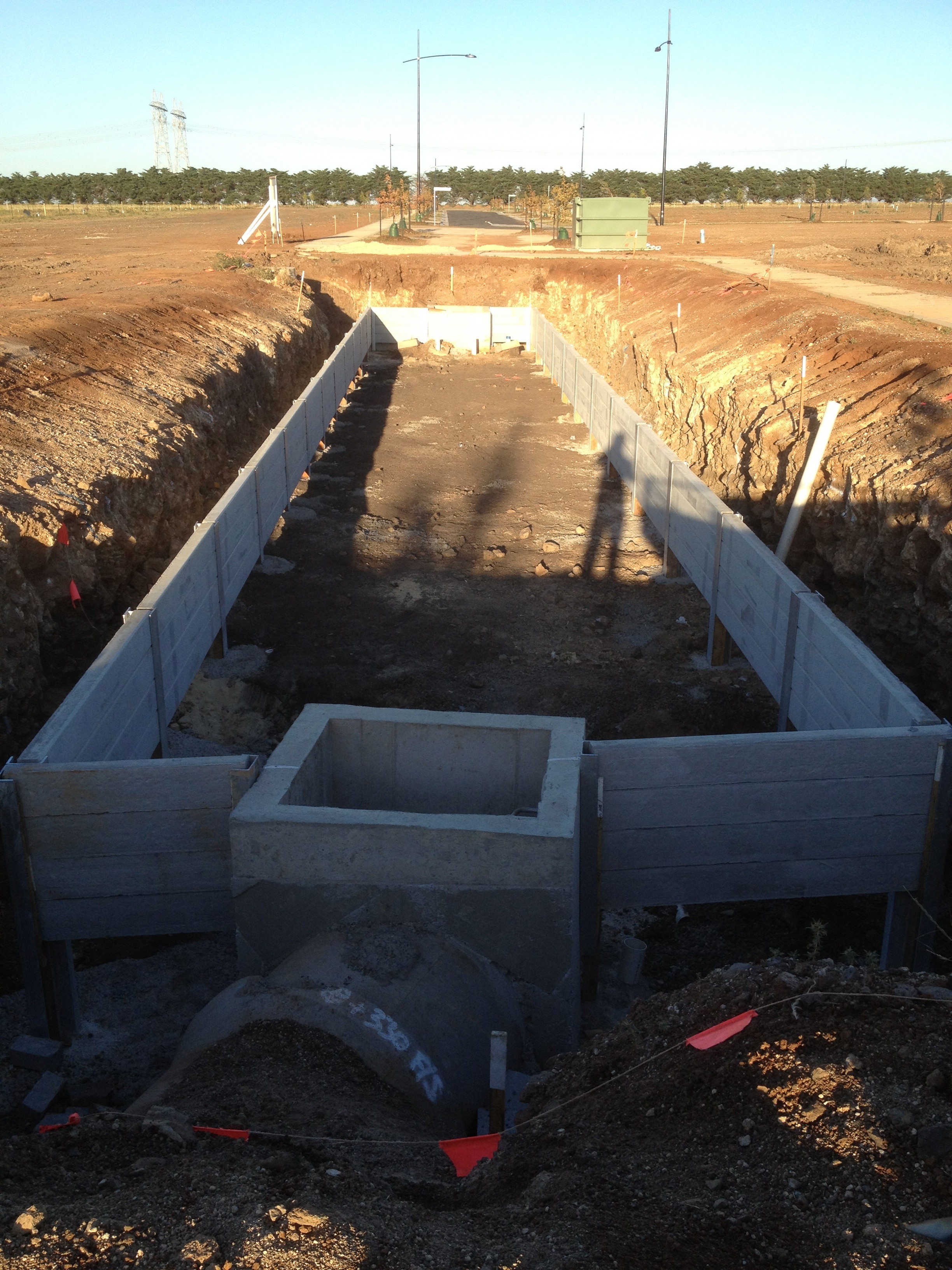 Bio Retention Basin - Caroline Springs - Retaining Walls Melbourne ...