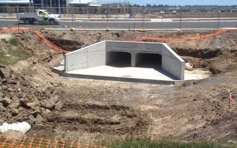 Clarinda Culvert Structure - Cranbourne - Retaining Walls Melbourne ...